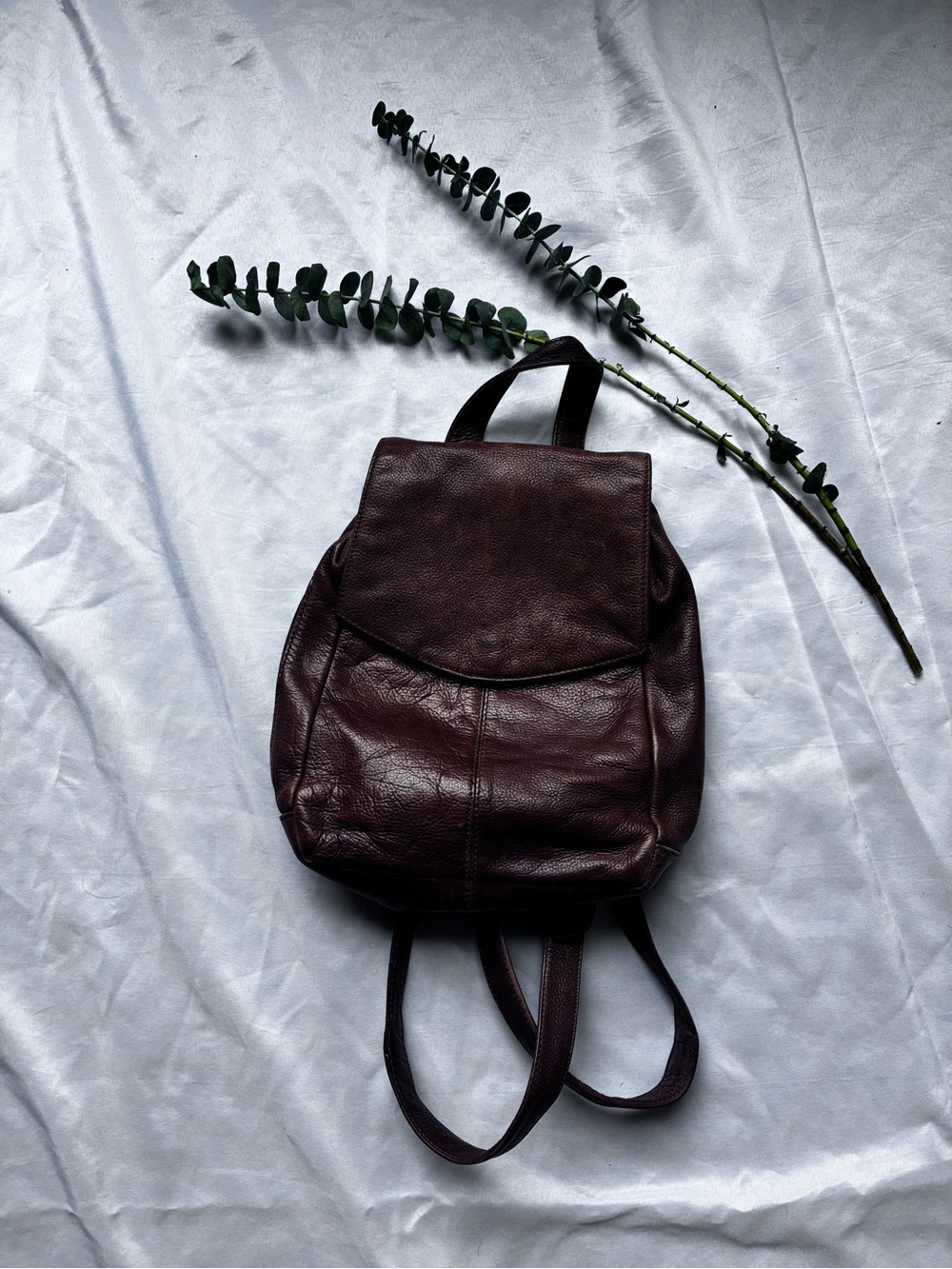 Brown Leather Vintage Backpack